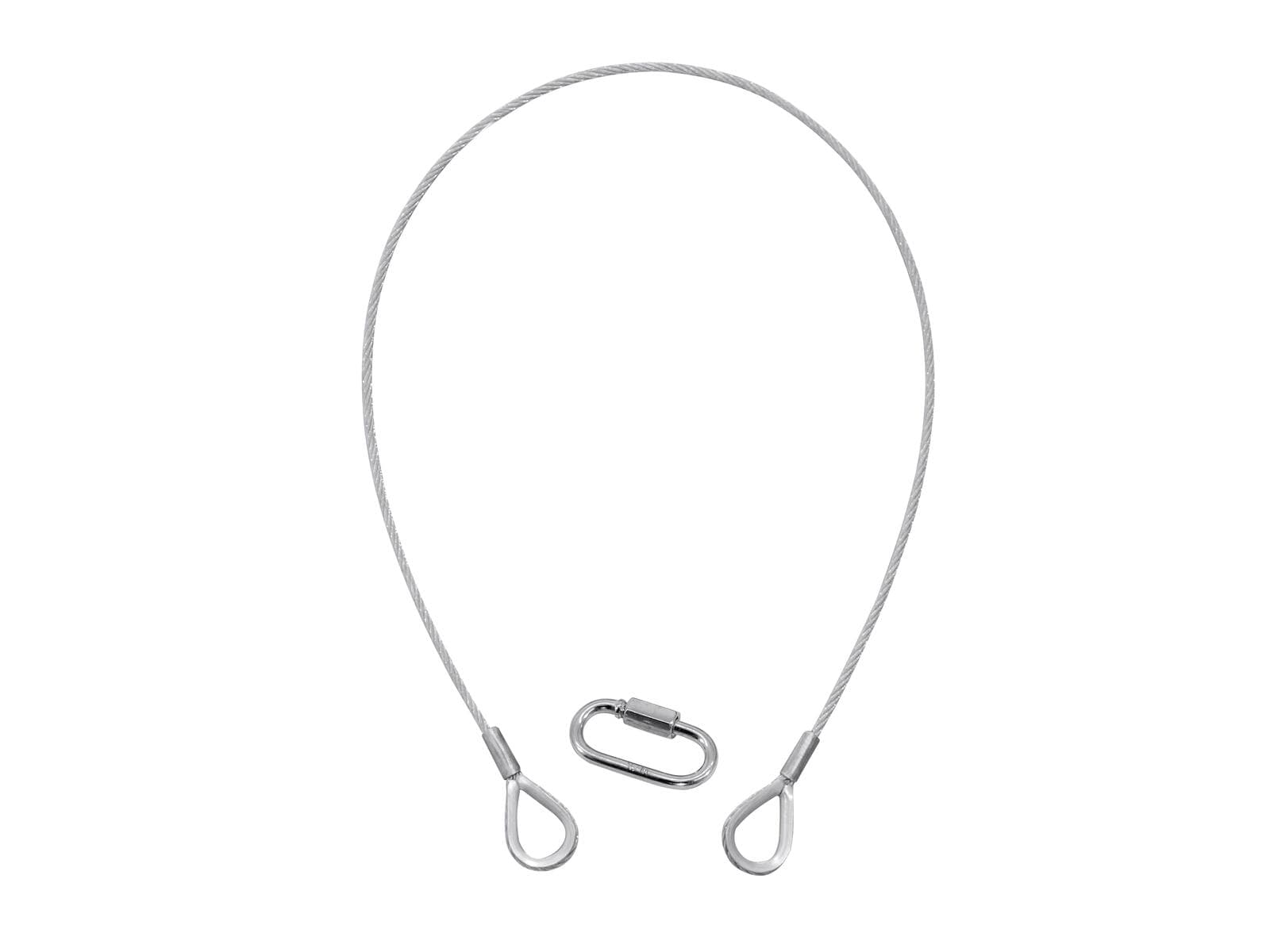 EUROLITE Cavo di sicurezza A 3x600mm fino a 5kg, argento - 58010310