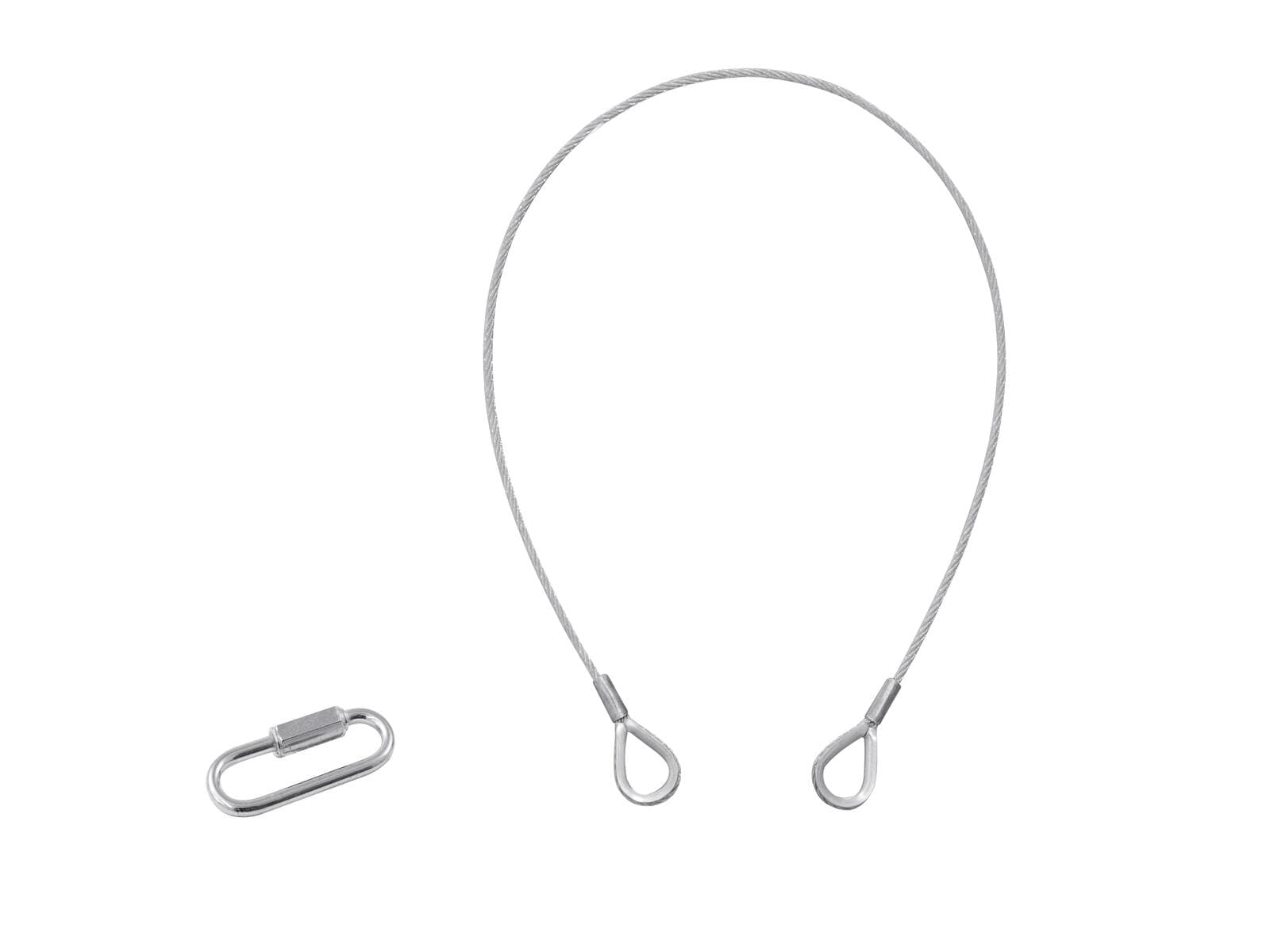 EUROLITE Cavo di sicurezza B 3x600mm fino a 5kg argento - 58010311