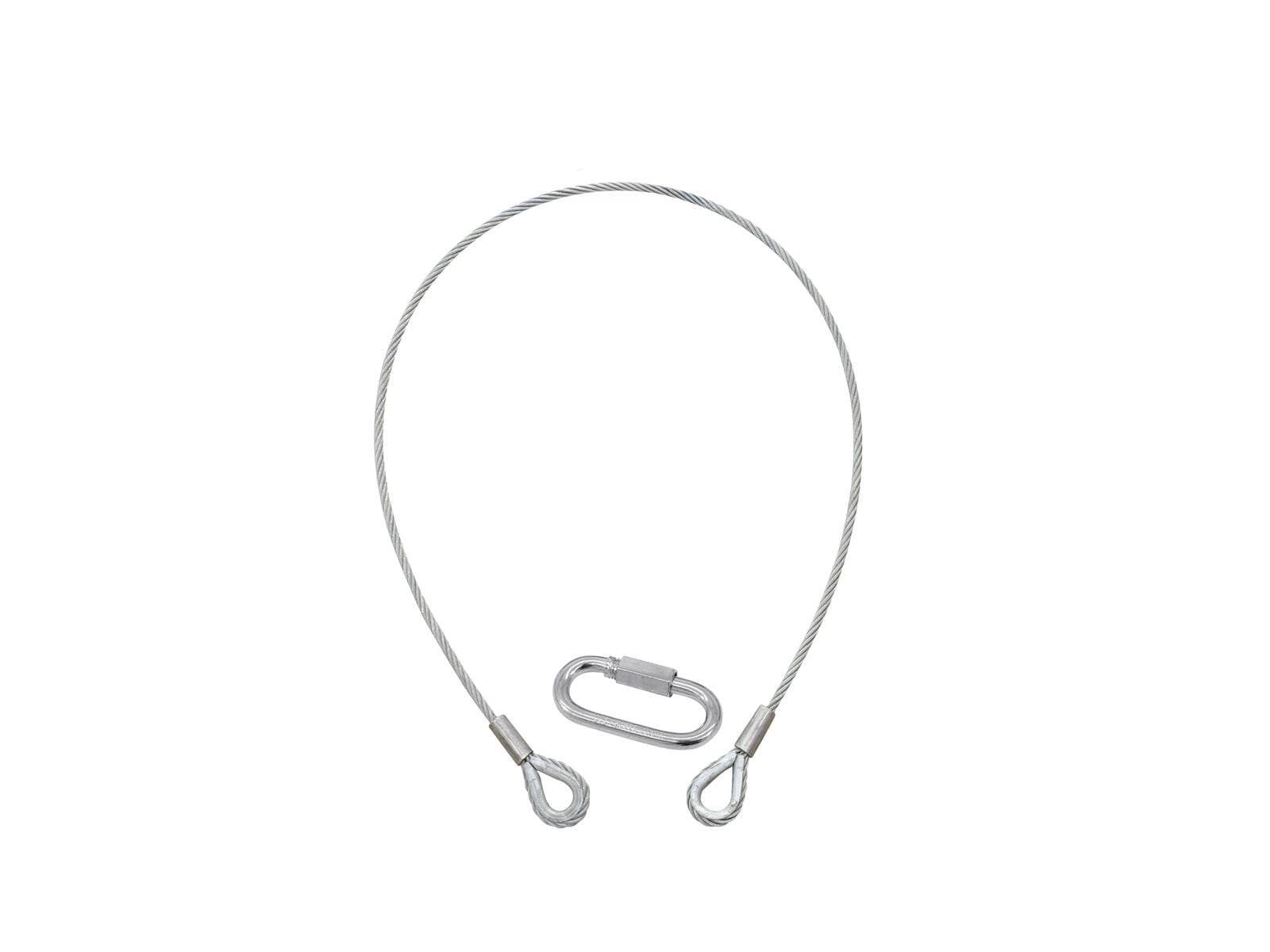 EUROLITE Cavo di sicurezza B 6x1000mm fino a 35kg argento - 58010331