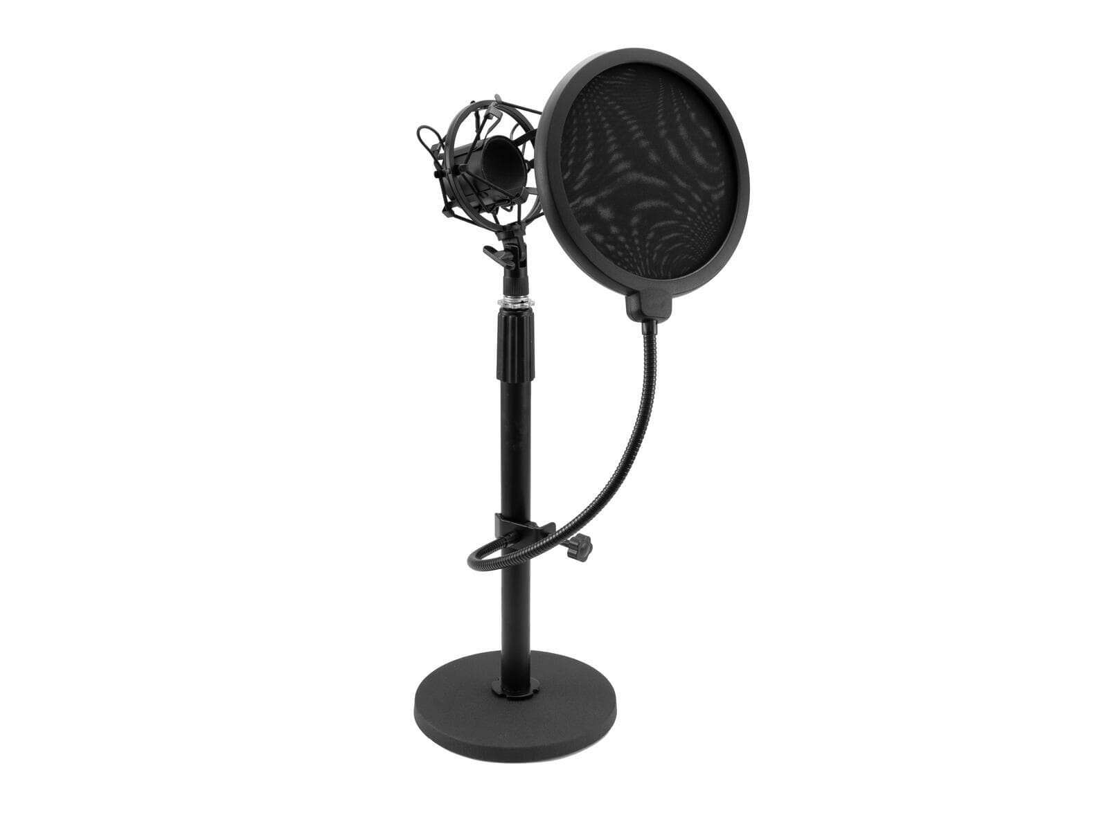 OMNITRONIC MSP-1 Supporto per microfono con sospensione antiurto e filtro antipop - 60006024