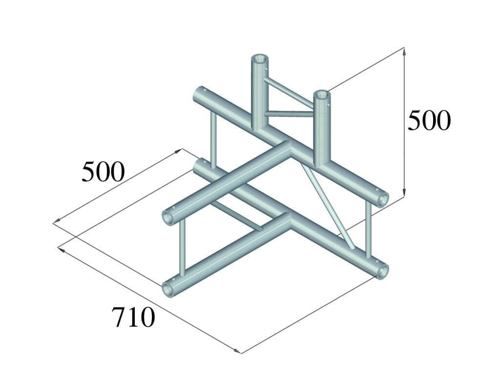 ALUTRUSS BILOCK BQ2-PAT42V Raccordo a T a 4 vie - 60210261