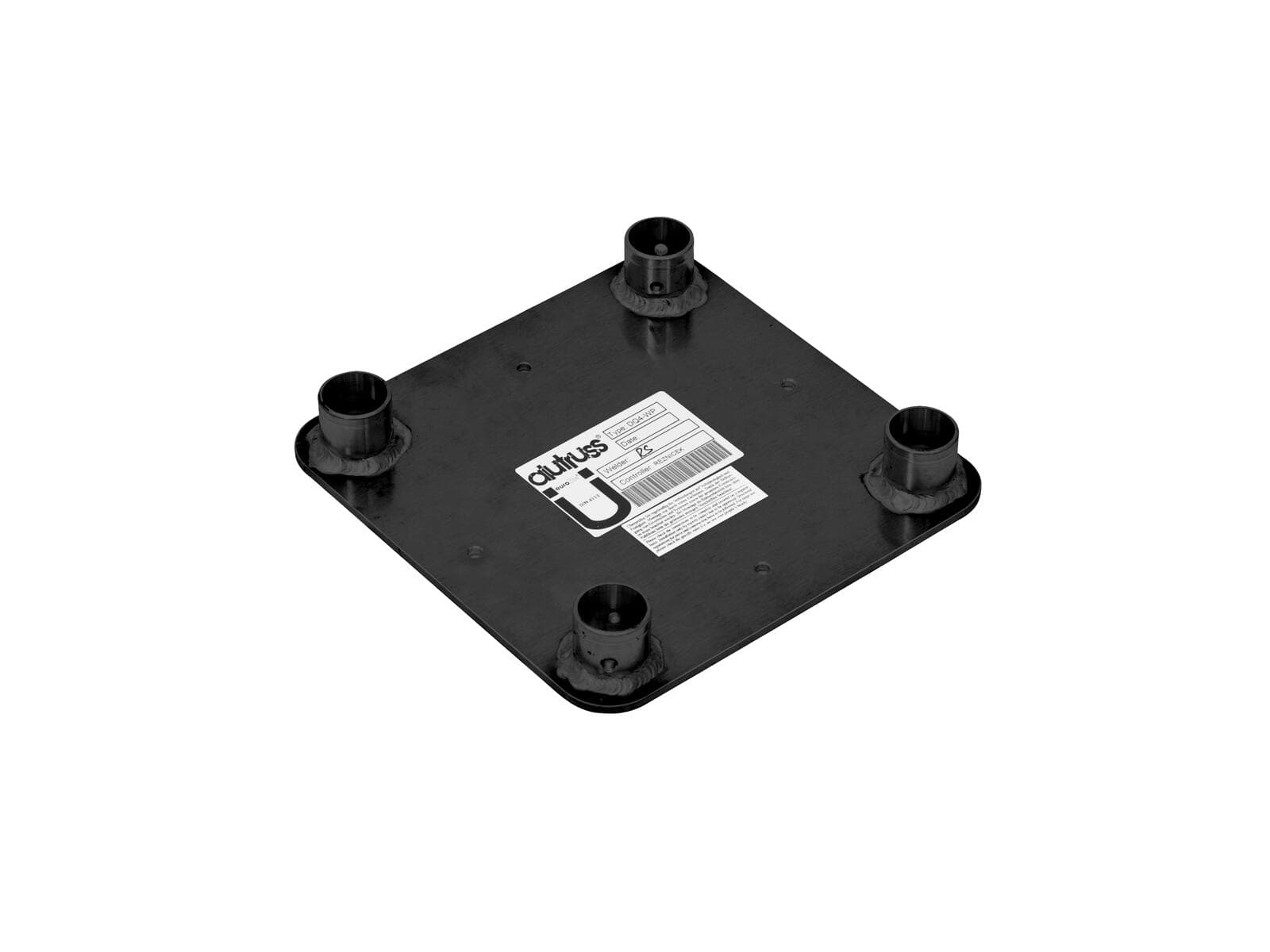 ALUTRUSS DECOLOCK DQ4-WP Piastra di fissaggio a parete nera - 60301835