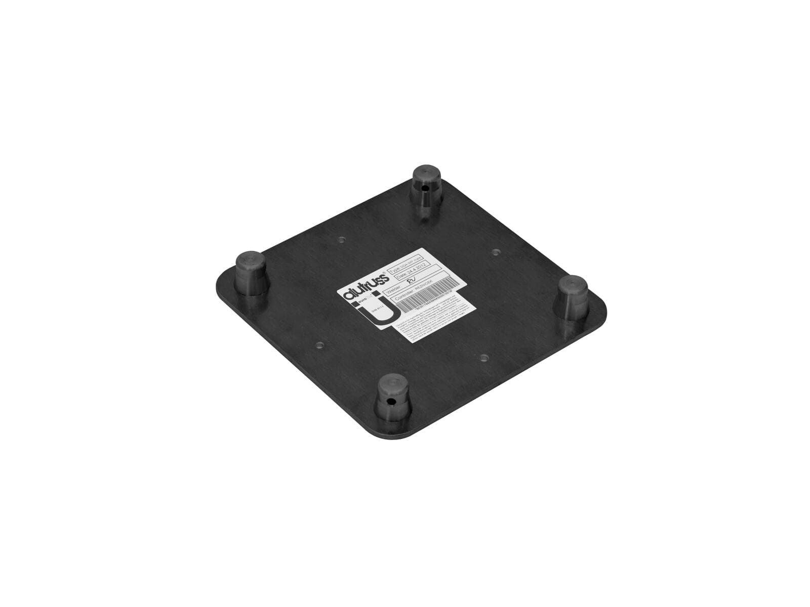 ALUTRUSS DECOLOCK DQ4-WPM Piastra di fissaggio a parete MASCHIO nera - 60301836