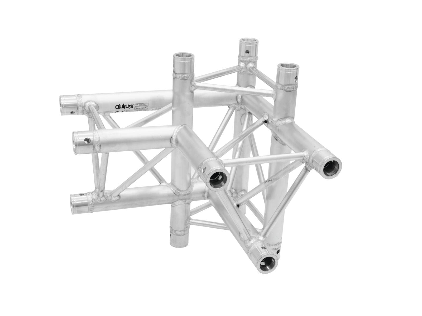 ALUTRUSS TRILOCK 6082AC-45(50) Raccordo a 4 vie \/ destro - 6030240F