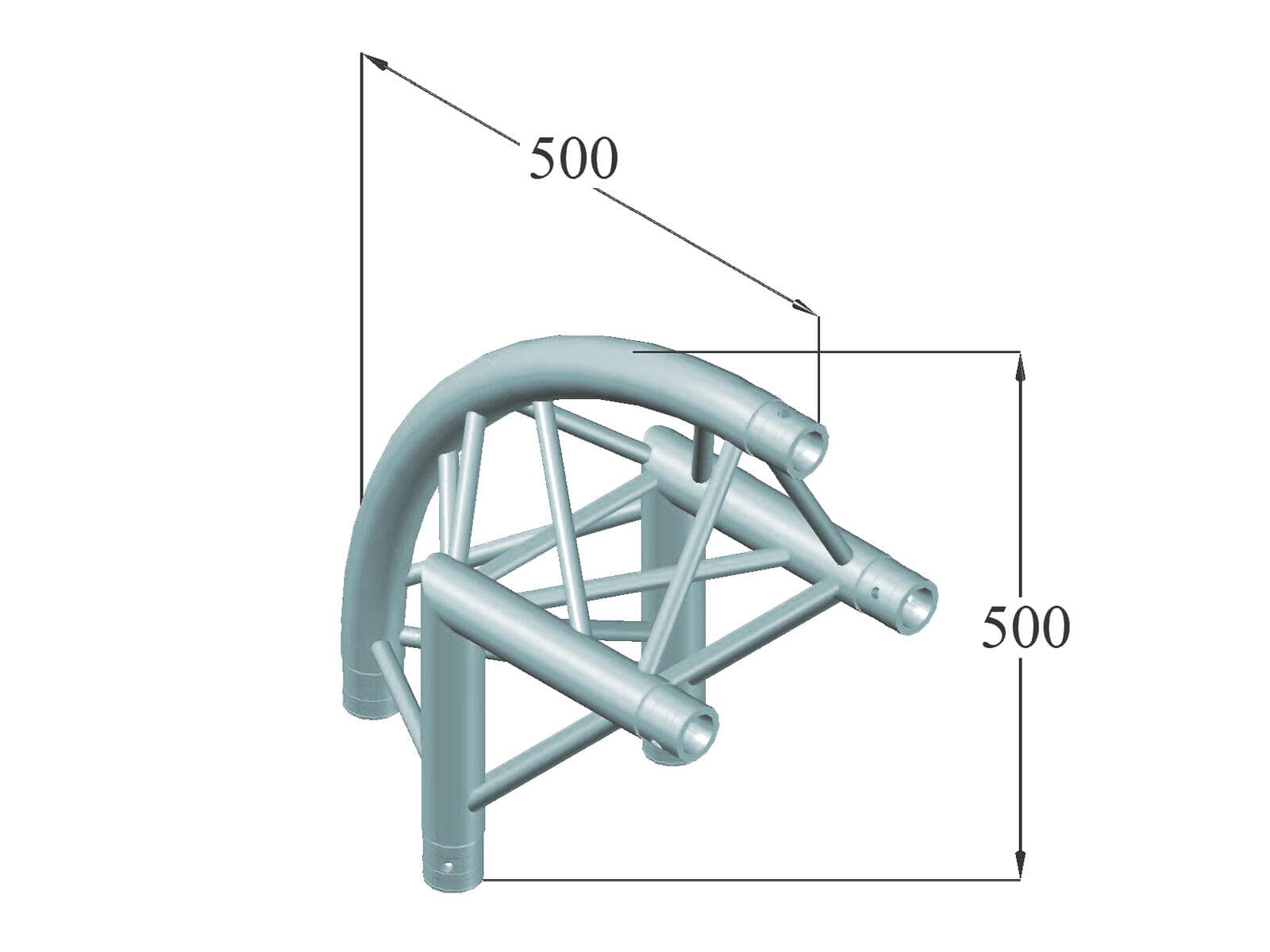 ALUTRUSS TRILOCK 6082AC-24R angolo a 2 vie 90° /\ - 60302432