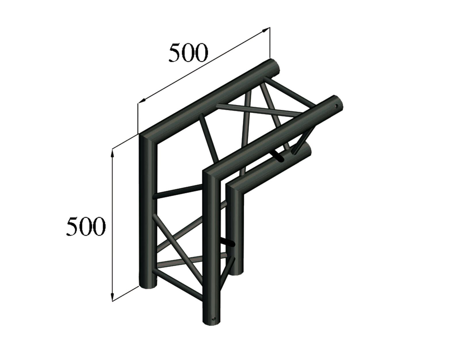 ALUTRUSS TRILOCK S-PAC 25 Angolo a 2 vie 90°\/ nero - 6030253M