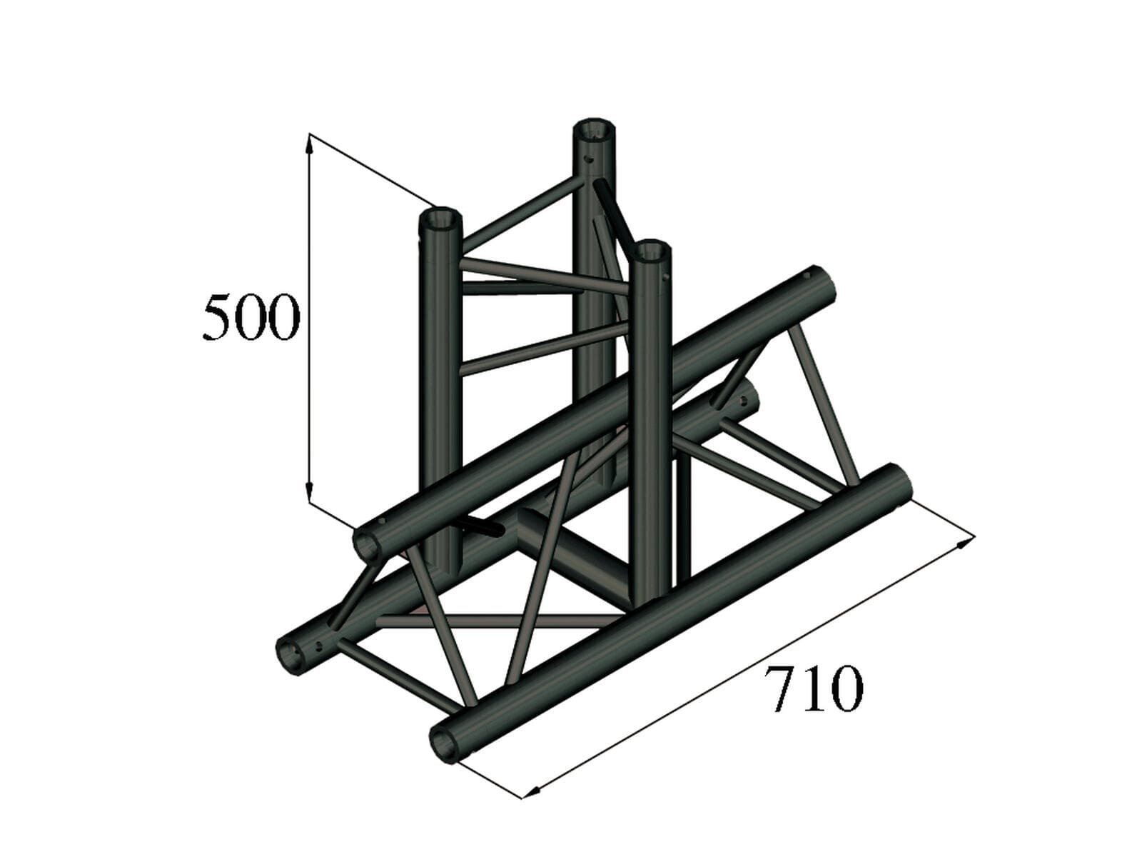 ALUTRUSS TRILOCK S-PAT-35 Raccordo a T a 3 vie - 6030253T
