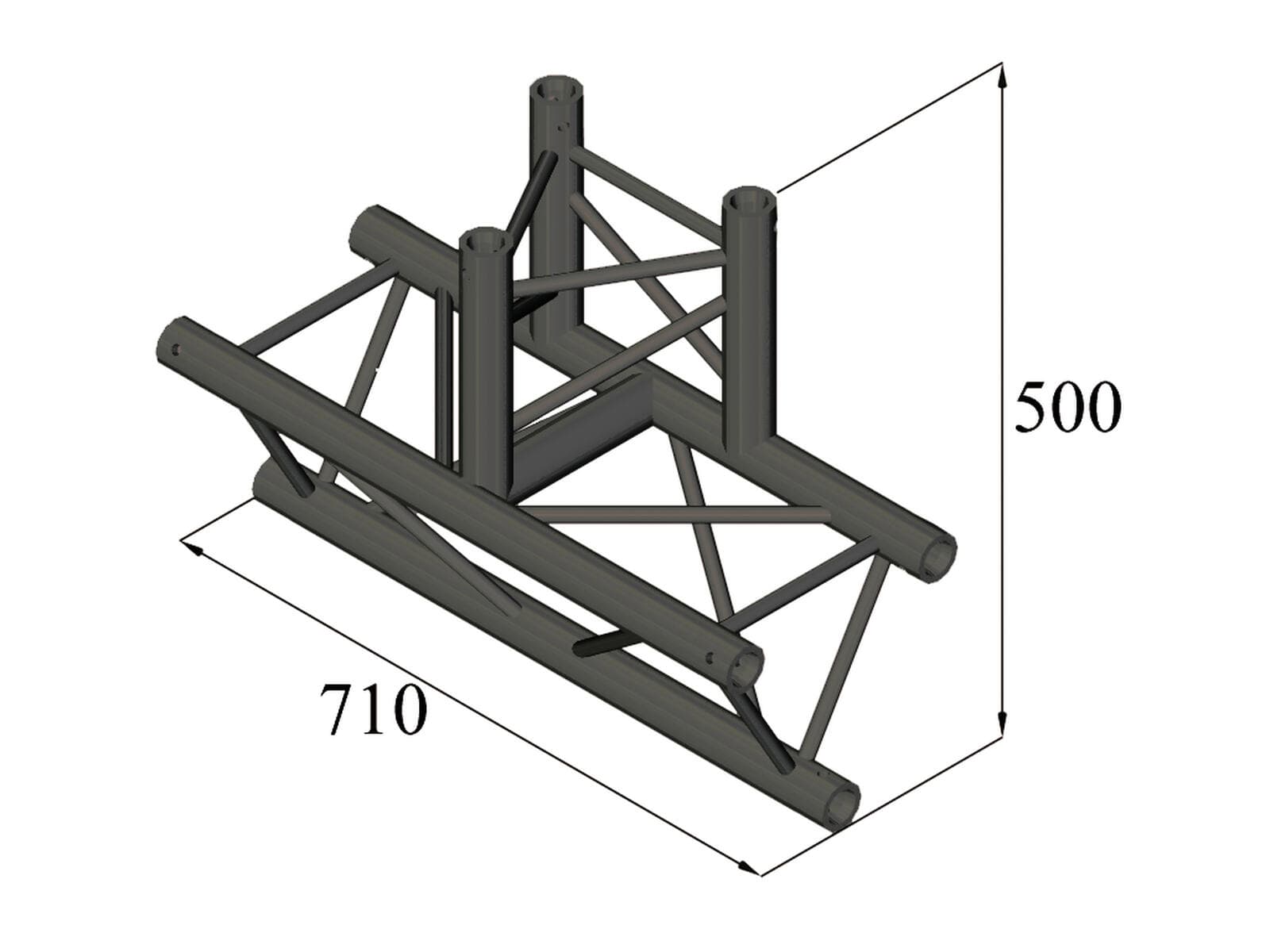 ALUTRUSS TRILOCK S-PAT-38 Raccordo a T a 3 vie - 6030253W