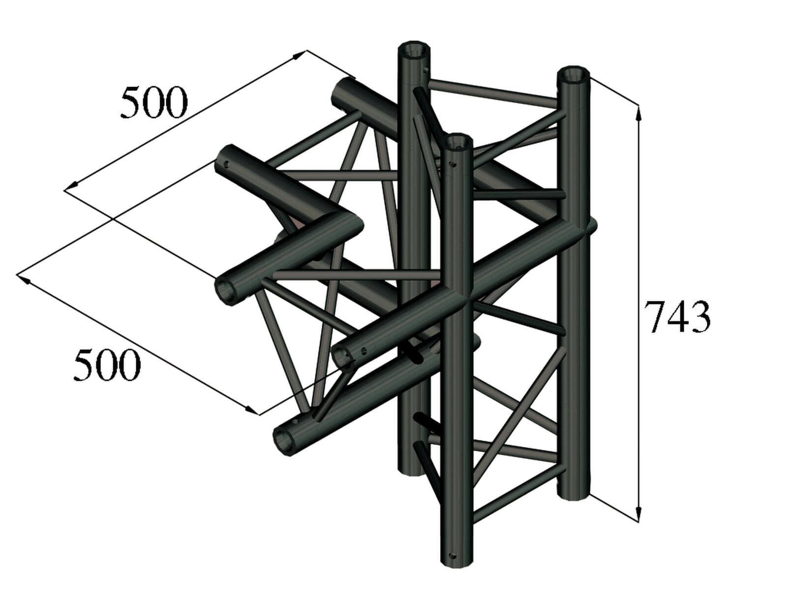 ALUTRUSS TRILOCK S-PAC-45 elemento a 4 vie / destro - 60302542
