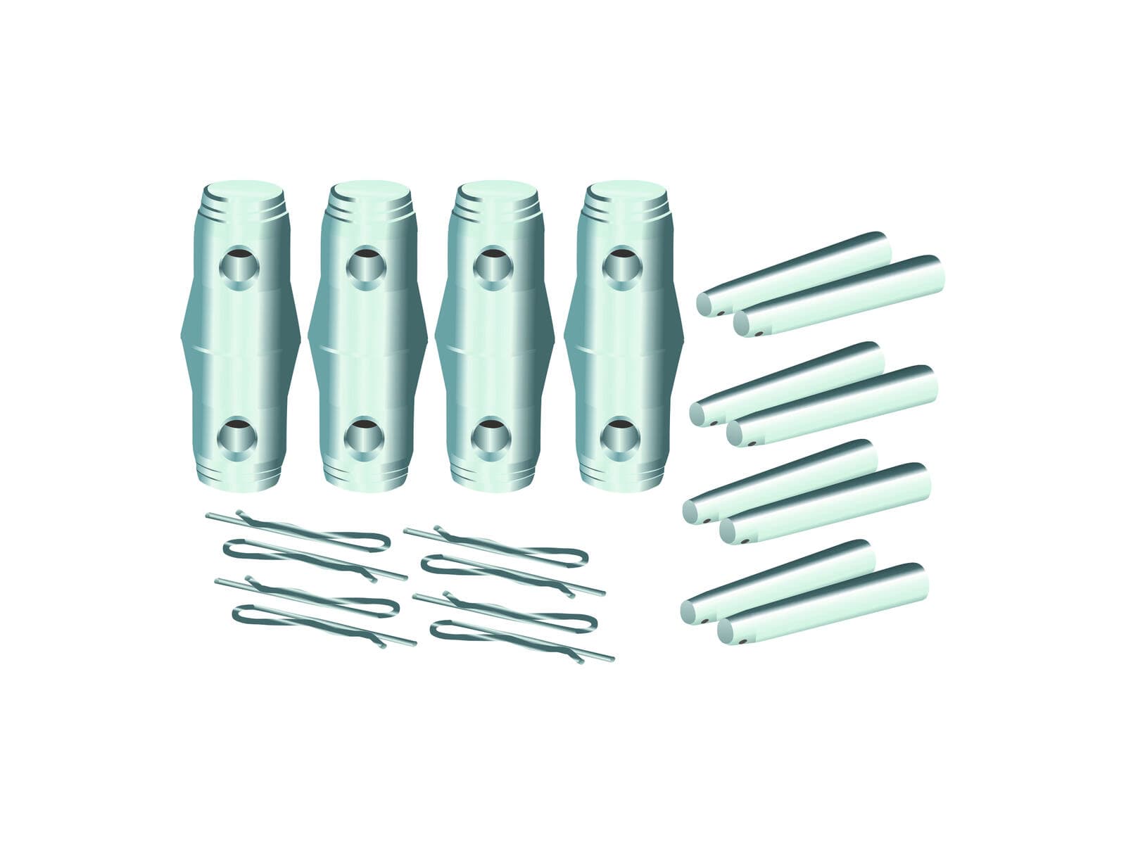 ALUTRUSS QUADLOCK set cono di collegamento/perno/spina - 60302895