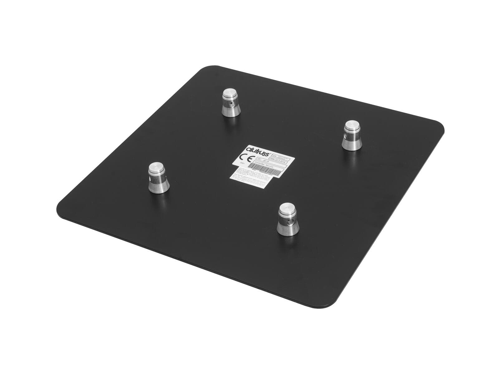 ALUTRUSS QUADLOCK Piastra terminale M10-Male 50cm x 50cm bk - 60303310
