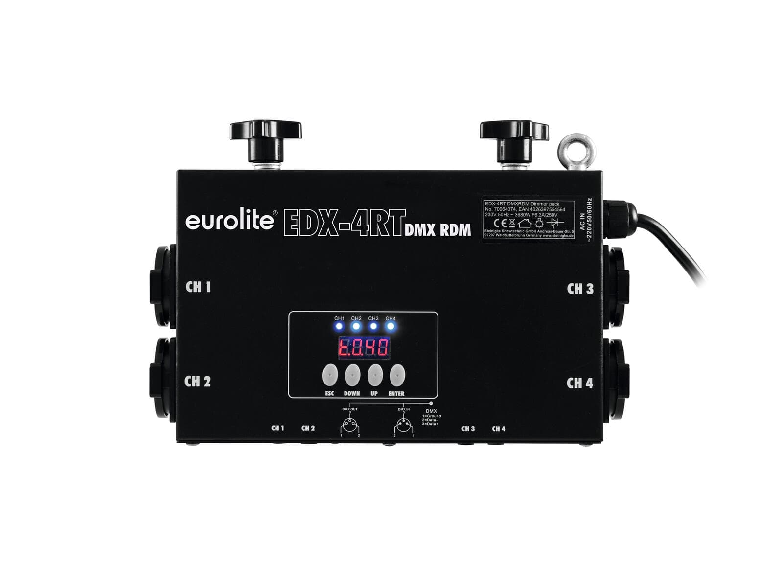EUROLITE EDX-4RT DMX RDM Dimmer pack per tralicci - 70064074