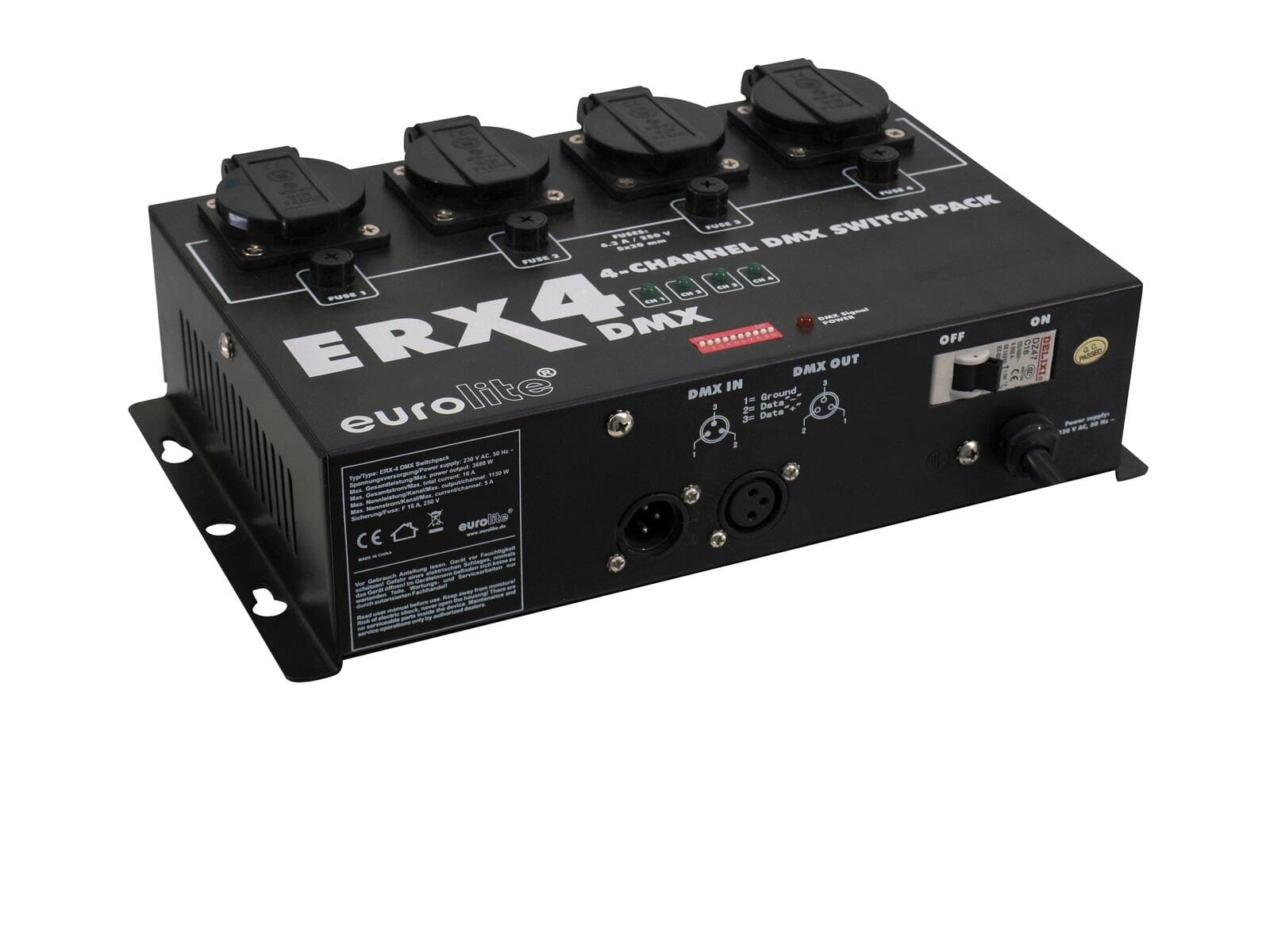 EUROLITE ERX-4 DMX Pacco interruttori - 70064210