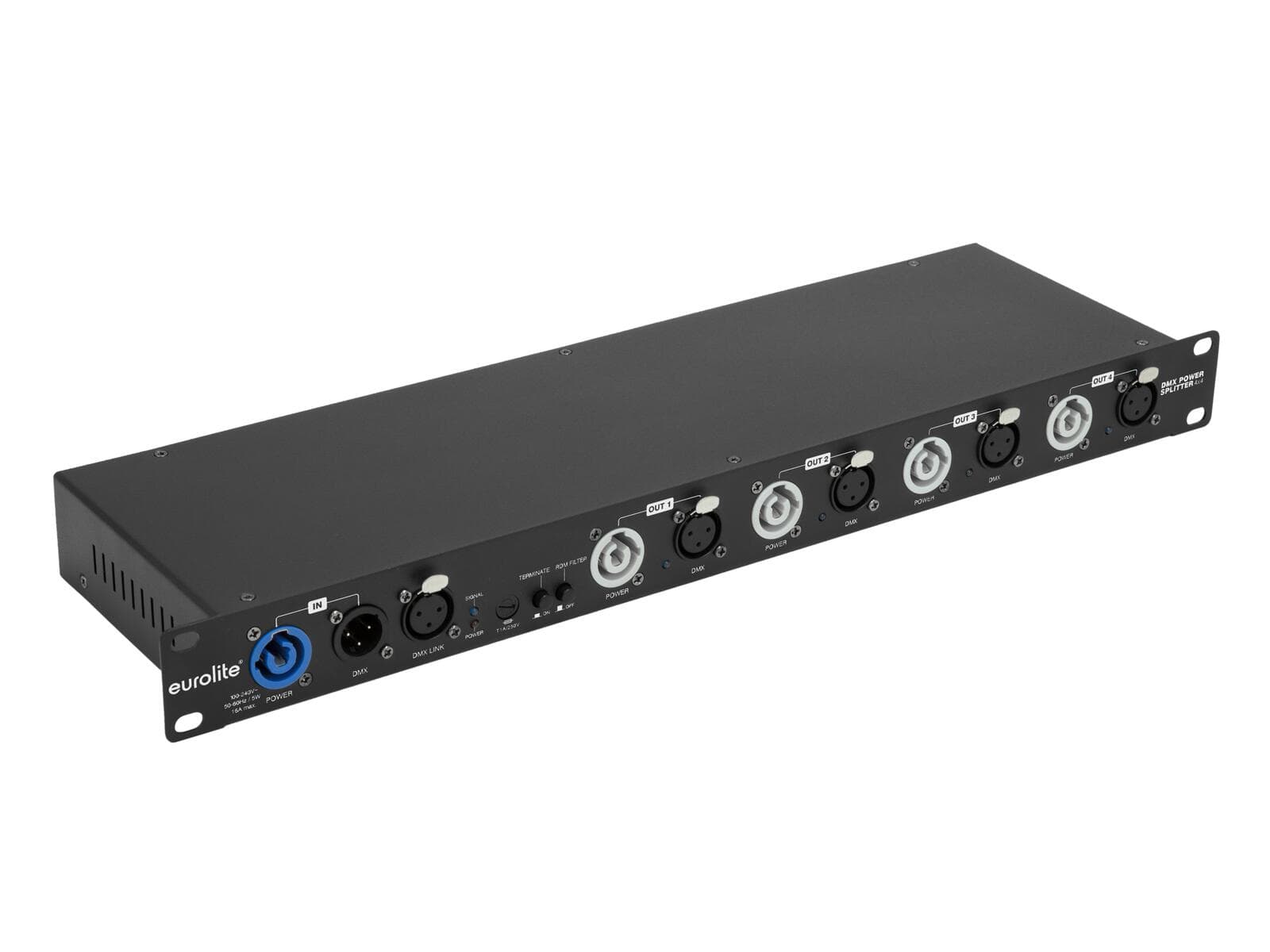 EUROLITE DMX Power Splitter 4x4 XLR a 3 poli - 70064806