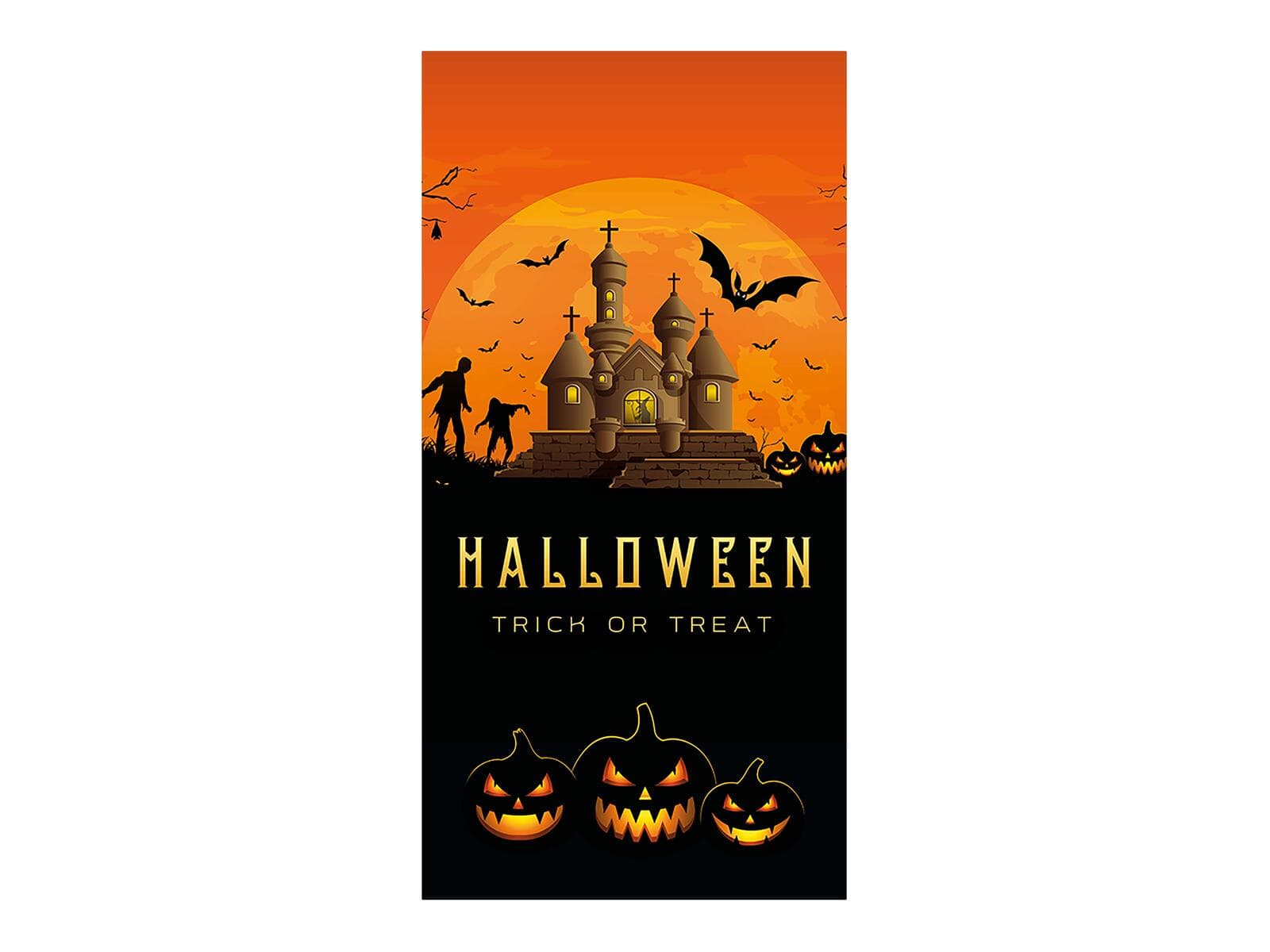 EUROPALMS Striscione di Halloween, casa infestata, 90x180cm - 80164202