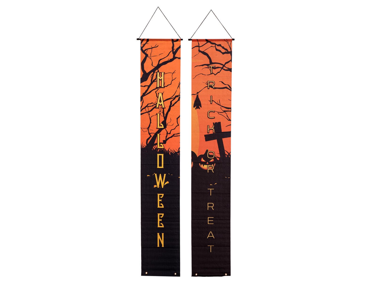 EUROPALMS Striscione di Halloween, casa infestata, set da 2, 30x180cm - 80164203