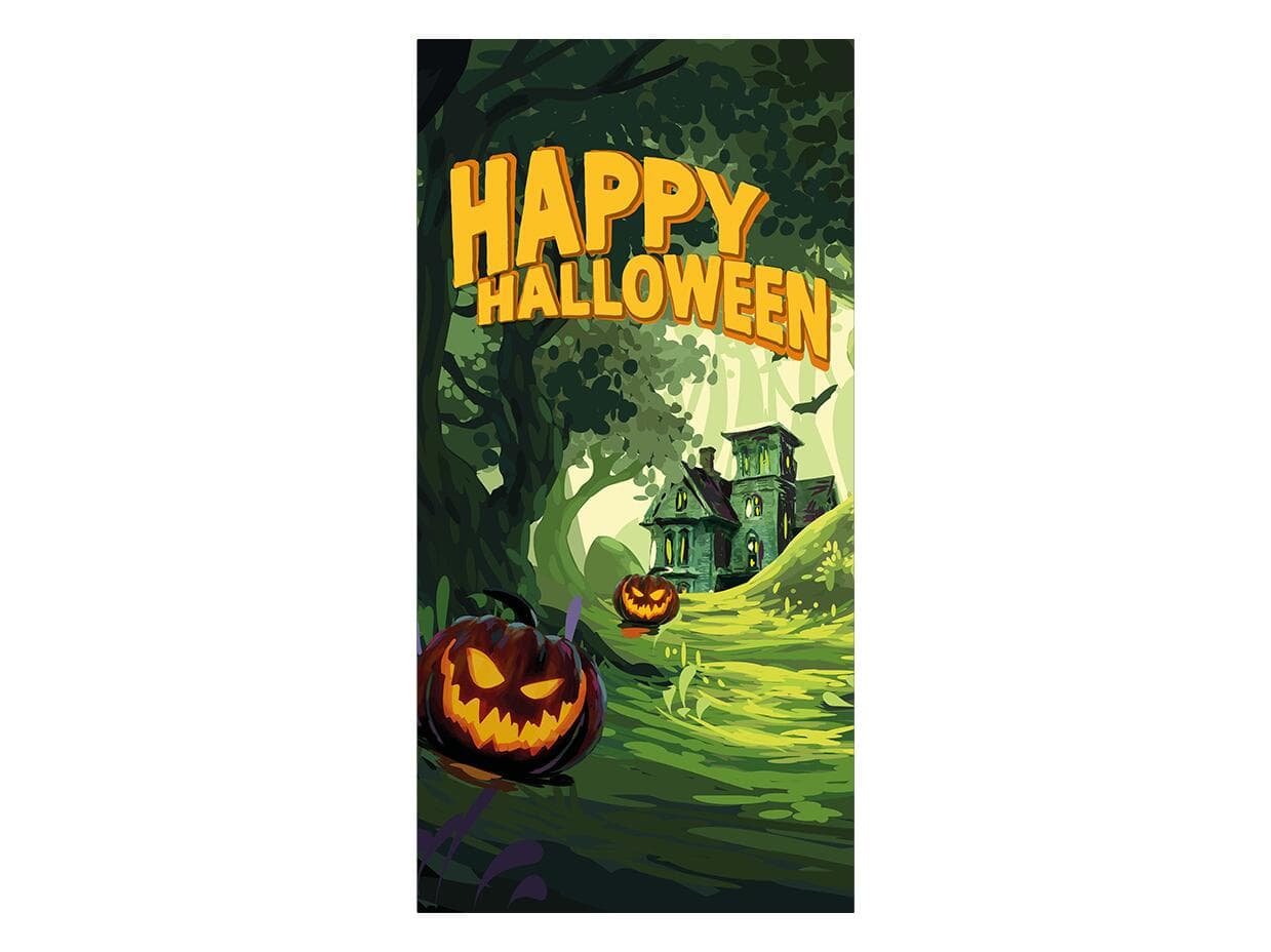 EUROPALMS Striscione di Halloween, Foresta infestata, 90x180cm - 80164206