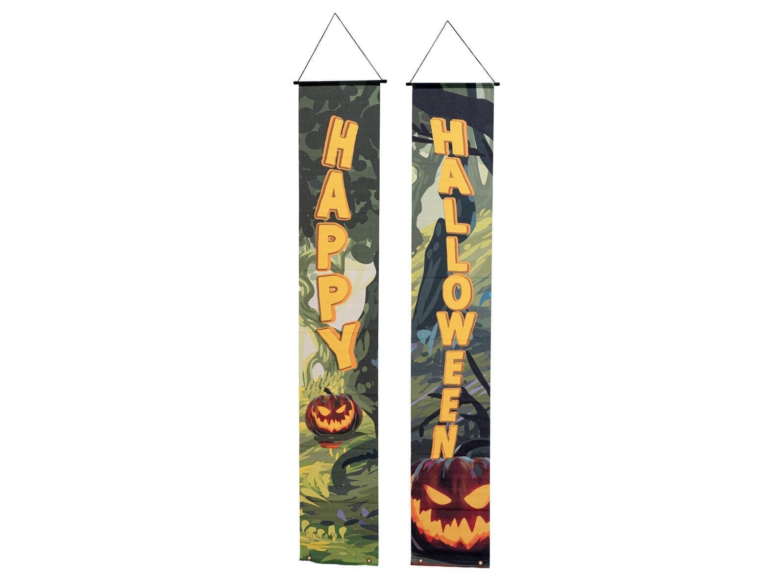 EUROPALMS Striscione di Halloween, Foresta infestata, set da 2, 30x180cm - 80164207