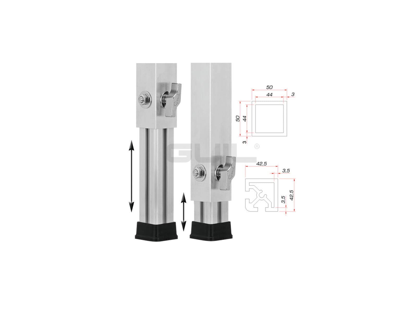 GUIL PTA-440/60-100 Piede telescopico - 8070288F