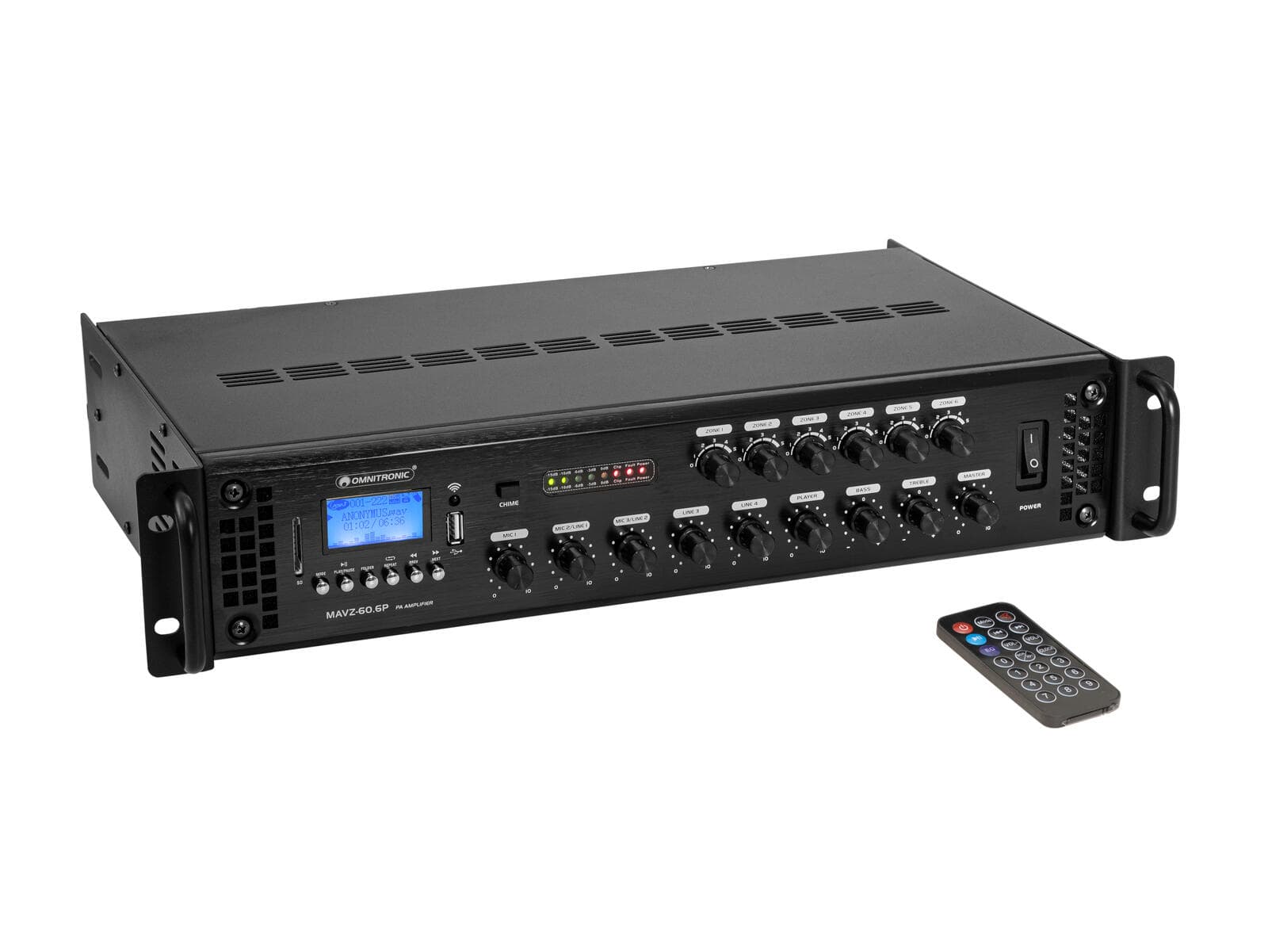 OMNITRONIC MAVZ-60.6P Amplificatore mixer PA - 80709784