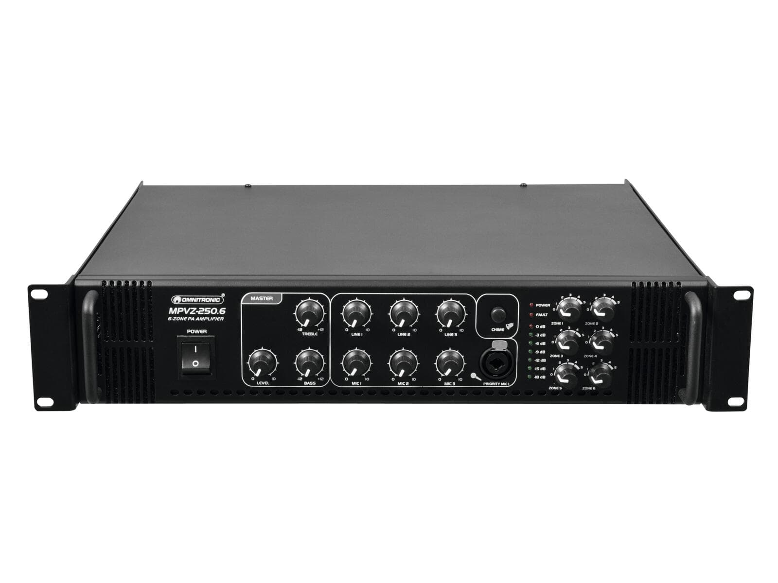 OMNITRONIC MPVZ-250.6 Amplificatore mixer PA - 80709786