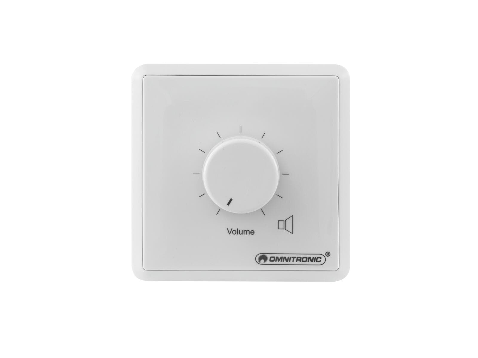 OMNITRONIC Regolatore di volume PA, 30 W mono bianco - 80711004
