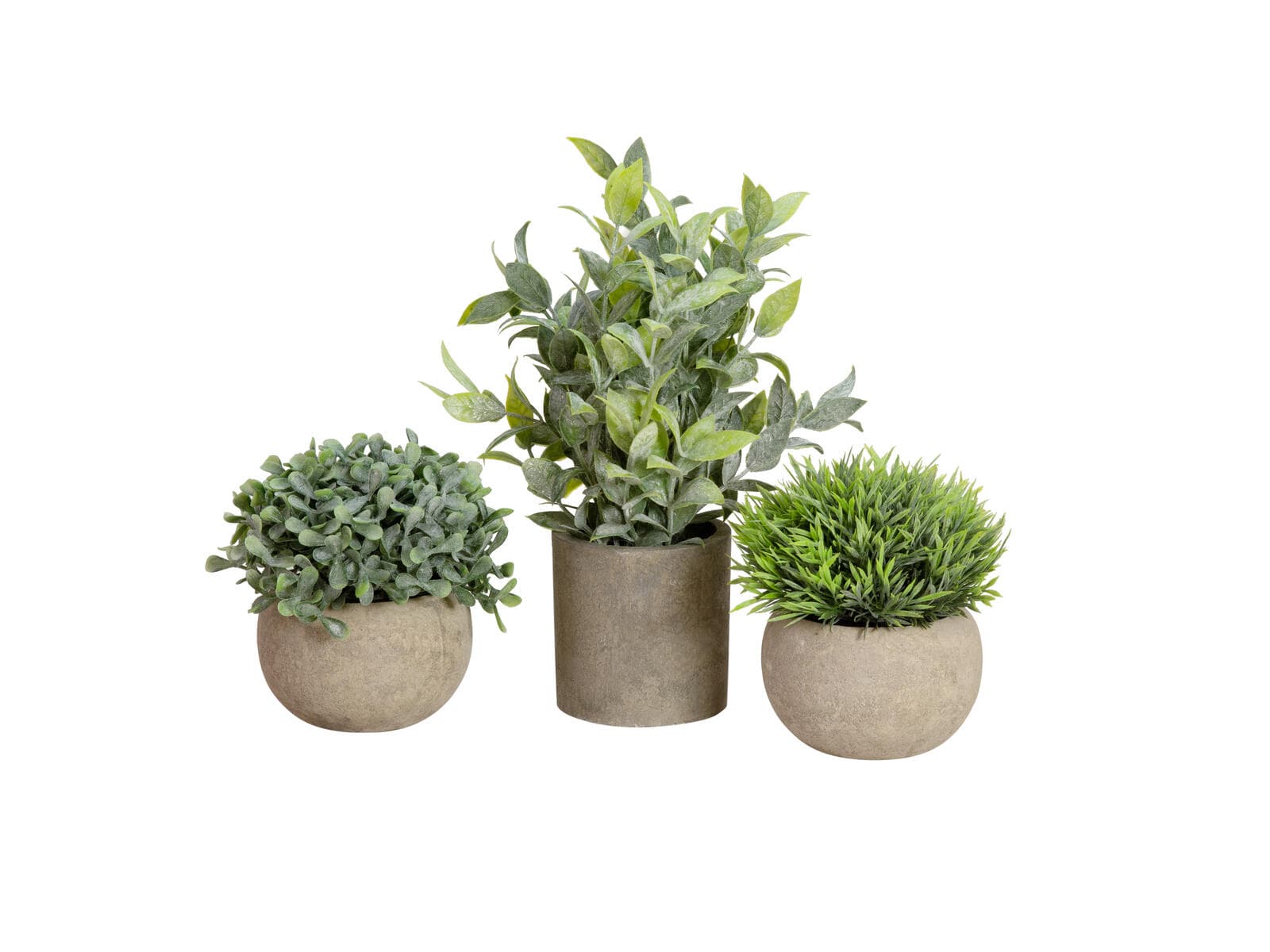 EUROPALMS Piante da tavolo in vaso, piante artificiali, set da 3 - 82600300