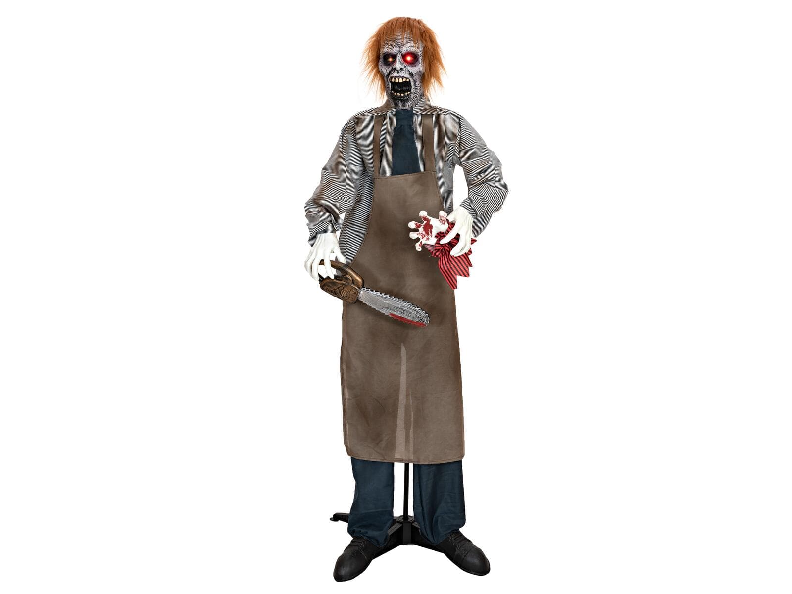 EUROPALMS Figura di Halloween Zombie con motosega, animata, 170cm - 83316127