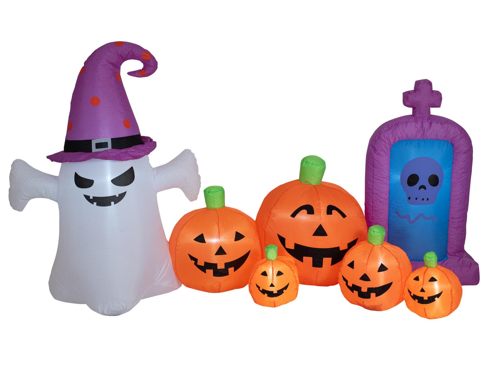EUROPALMS Figura gonfiabile di Halloween Fantasma con zucche, 244cm - 83316154