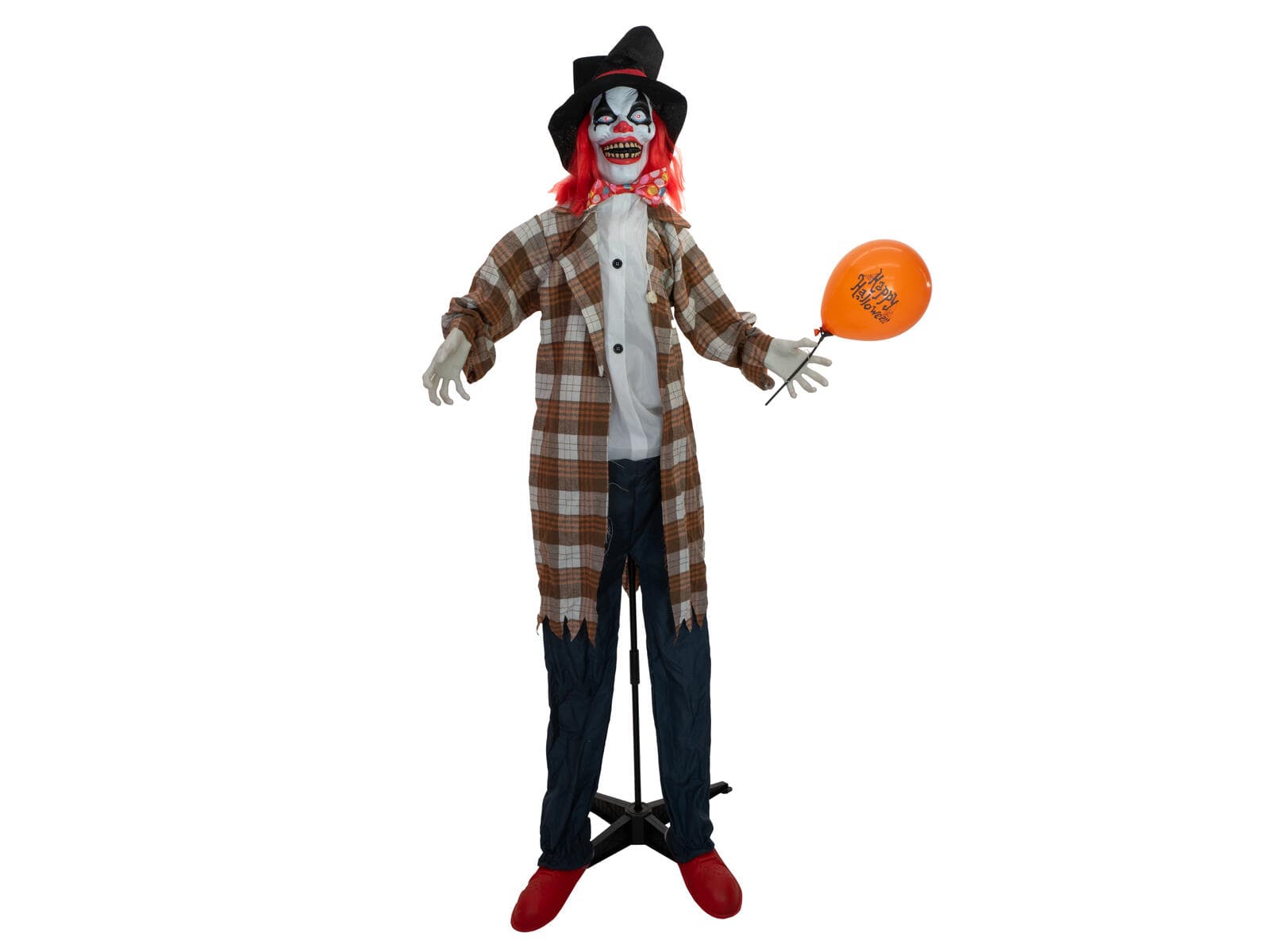 EUROPALMS Figura di Halloween Clown Hatty animata, 185cm - 83316167