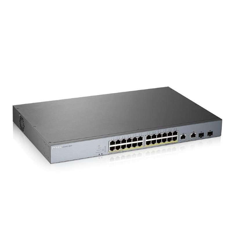 Switch di rete gestito L2 Gigabit Ethernet 10/100/1000 con PoE grigio - Zyxel GS1350-26HP-EU0101F