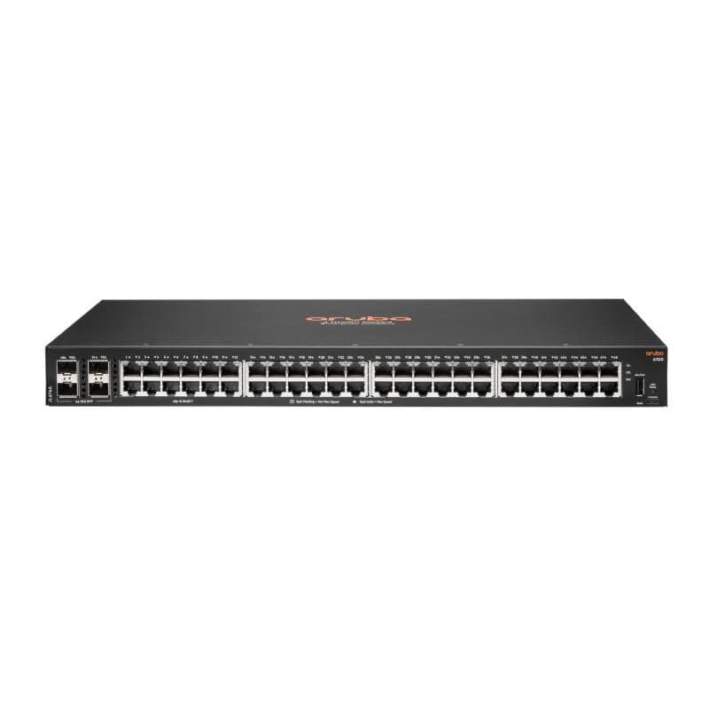 Switch gestito L3 48 x 10/100/1000 + 4 x 1 Gigabit/10 Gigabit SFP+ montabile su rack - HPE Aruba 6100 48G 4SFP+