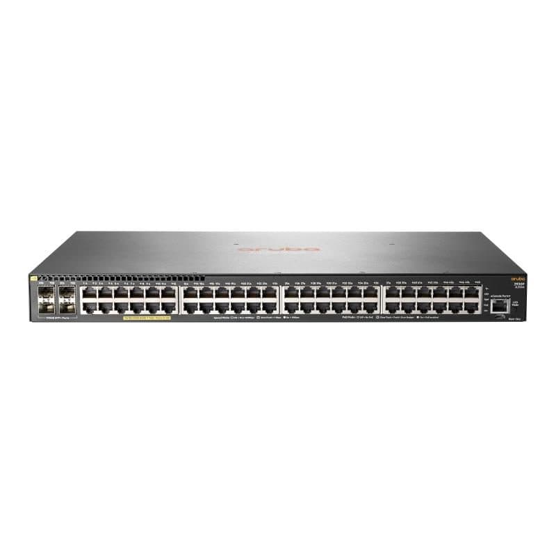 Switch L3 gestito 48 x 10/100/1000 (PoE+) + 4 x 1/10 Gigabit SFP+ (uplink) rack PoE+ - HP Aruba 2930F 48G PoE+ 4SFP+