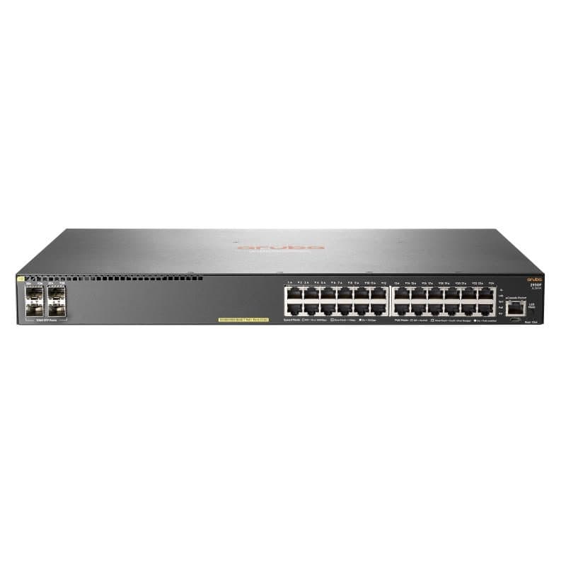 Switch L3 gestito 24 x 10/100/1000 (PoE+) + 4 x Gigabit SFP (uplink) rack PoE+ - HP Aruba 2930F 24G PoE+ 4SFP