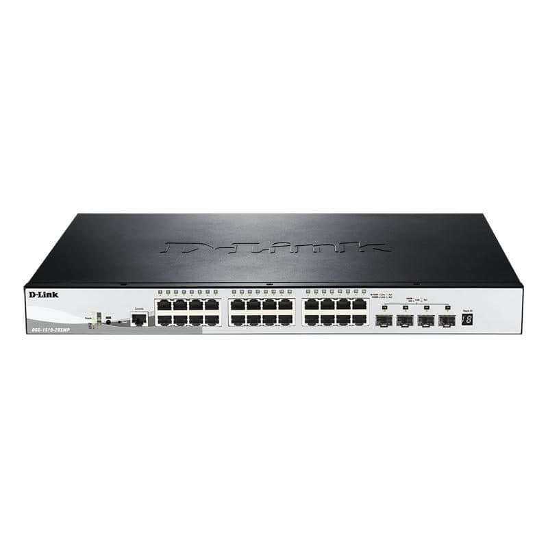 Switch gestito L3 24 x 10/100/1000 (PoE+) + 4 x 10 Gigabit SFP+ PoE+ 370 W - D-Link DGS-1510-28XMP