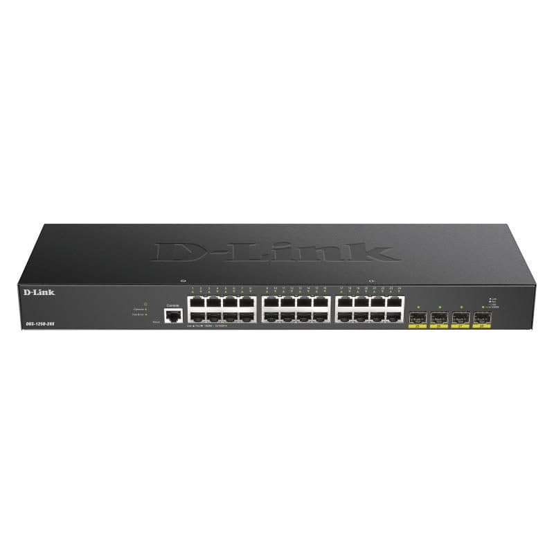 Switch 28 porte layer 2-3 smart managed gigabit nero - D-Link DGS-1250-28X-E