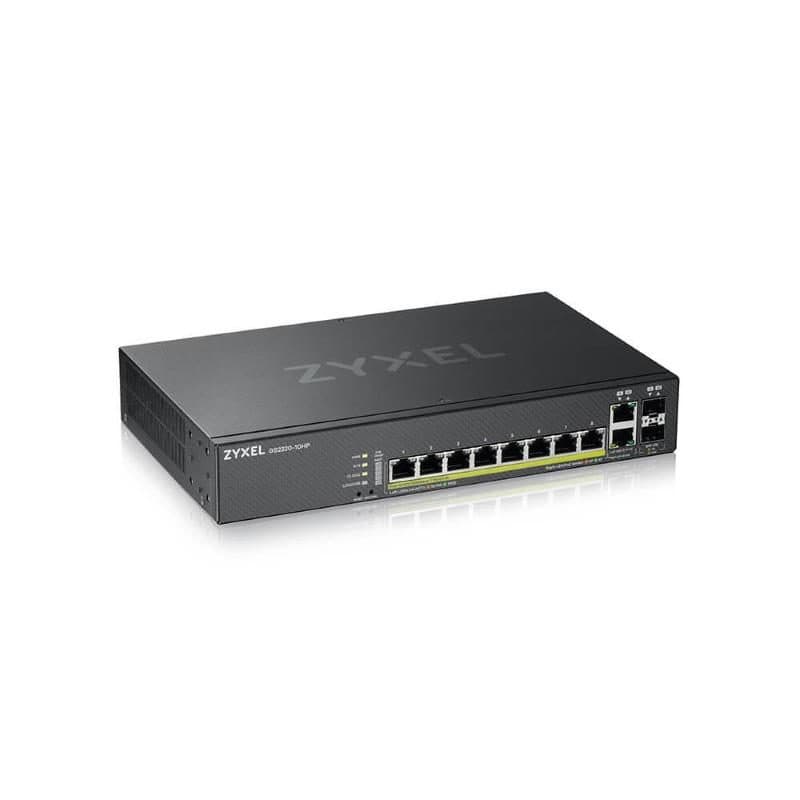 Switch di rete gestito L2 Gigabit Ethernet 10/100/1000 con PoE nero - Zyxel GS2220-10HP-EU0101F