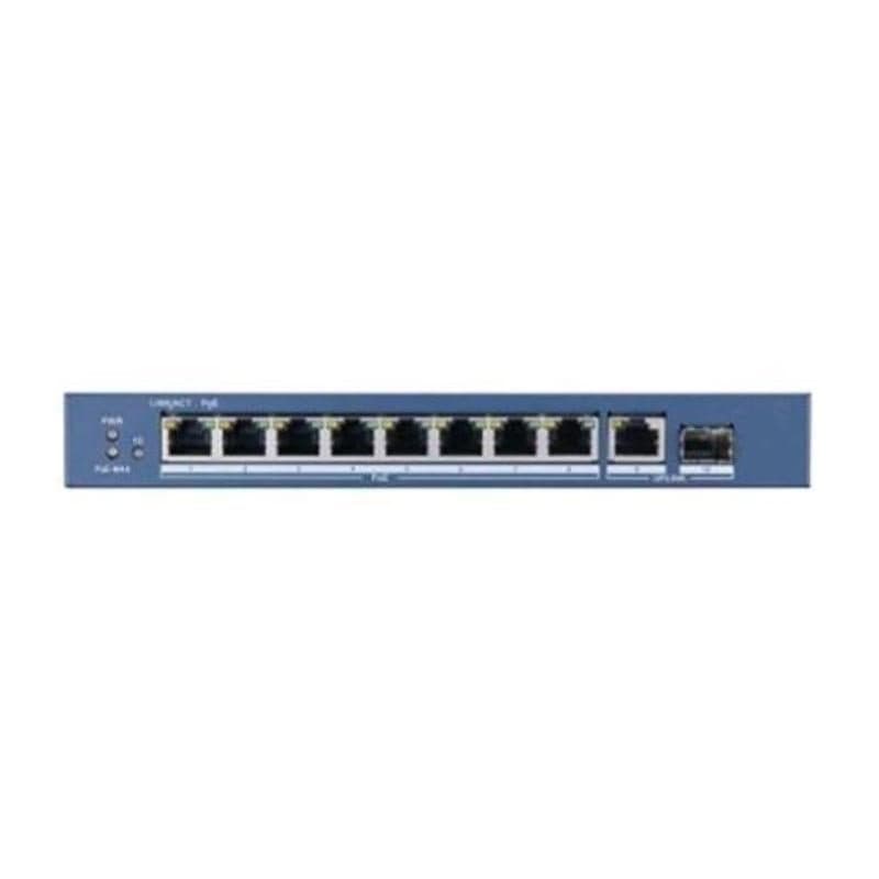 Switch di rete non gestito Gigabit Ethernet 10/100/1000 con PoE blu - Hikvision DS-3E0510P-E