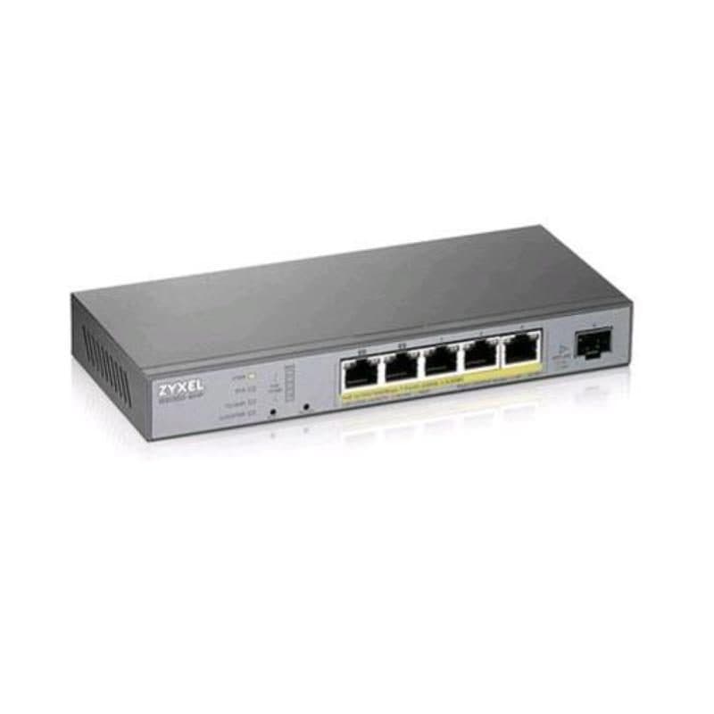 Switch 5 porte gestito L2 gigabit PoE budget 60W - Zyxel GS1350-6HP-EU0101F