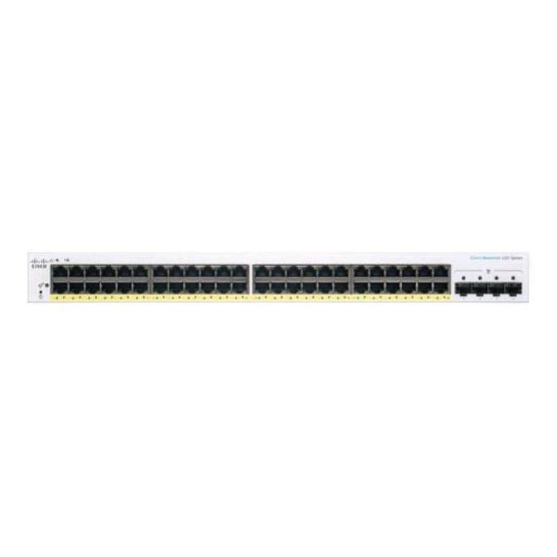 Switch gestito 48 x 10/100/1000 (PoE+) + 4 x Gigabit SFP (uplink) PoE+ 382 W rack - Cisco Business 220 Series CBS220-48P-4G-EU