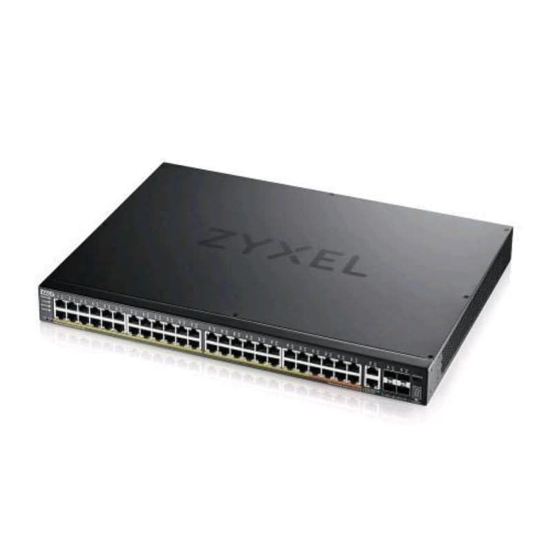 Switch managed layer 3 lite stackable 48 porte gigabit PoE + 2 porte 10GbE multigigabit PoE - Zyxel XGS2220-54FP-EU0101F