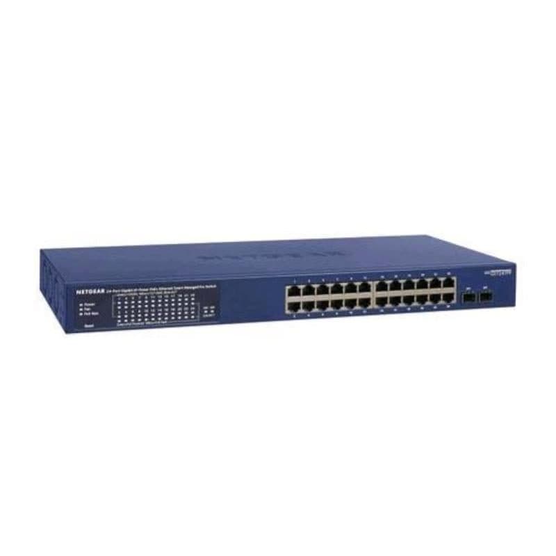 Switch gestito 24 porte Gigabit (10/100/1000) PoE+ + 2 SFP (PoE+ 380 W) montabile a rack - NETGEAR GS724TPP-300EUS