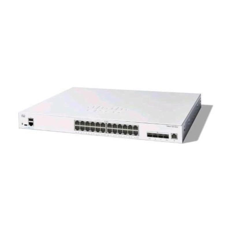 Switch gestito L3 24 x 10 Gigabit Ethernet + 4 x combo 10 Gigabit SFP+/RJ-45 bianco, rack - Cisco Catalyst C1300-24XT