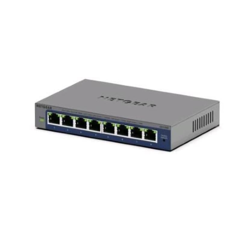 Switch di rete non gestito L2/L3 8 porte LAN RJ-45 10/100/1.000 Mbps grigio - NETGEAR GS108Ev4