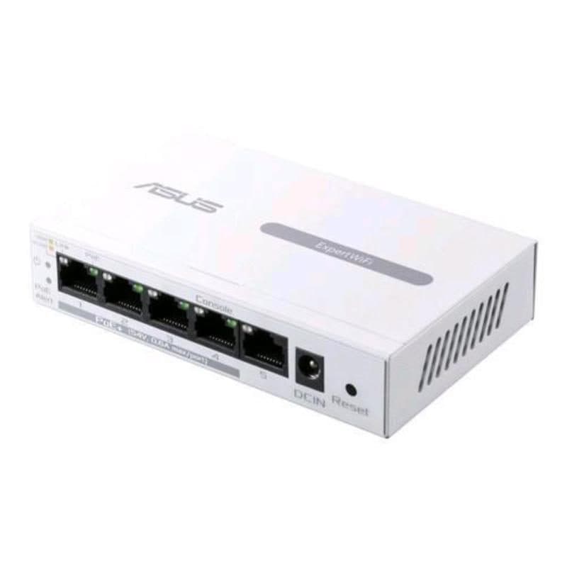 Switch di rete gestito 5 porte LAN RJ-45 10/100/1000 Mbps con supporto PoE bianco - ASUS EBP15
