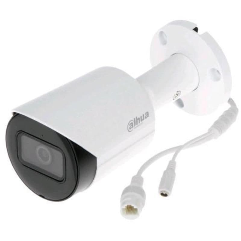Telecamera IP bullet 4 Mpx 3,6 mm Starlight IR 30 m IP67 H.265+ DC12V/PoE con microfono bianca - Dahua