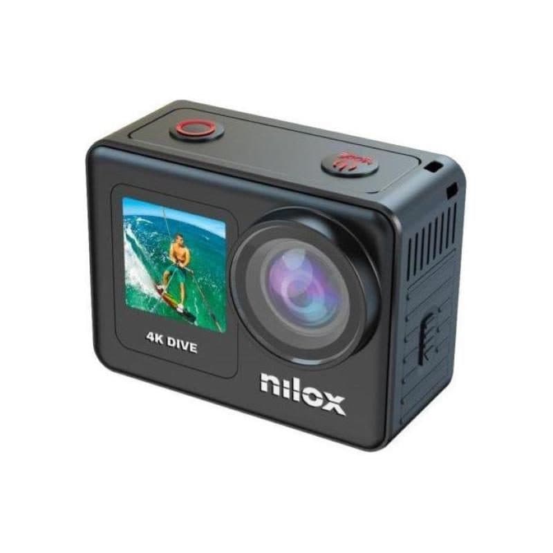 Videocamera sportiva 4K waterproof fino a 10 m 20 MP, display touch screen 2 pollici, telecomando - Nilox 4K Dive