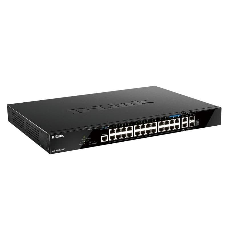 Switch di rete gestito L3 Gigabit Ethernet (10/100/1000) con supporto Power over Ethernet (PoE) 1U nero - D-Link DGS-1520-28MP