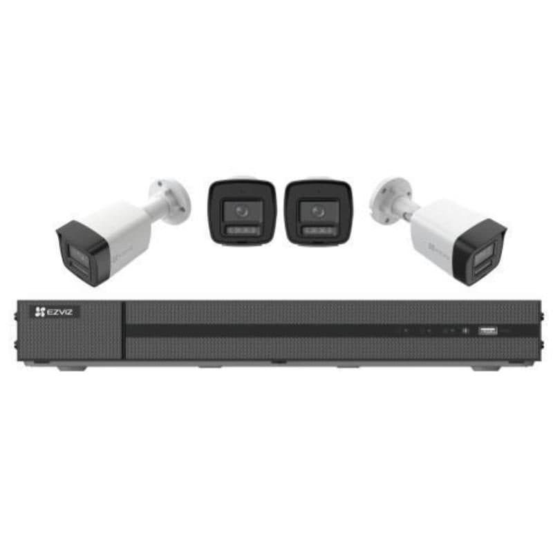 Kit NVR PoE 4K per telecamere IP fino a 8 canali, visione notturna a colori - EZVIZ X5K+H3K