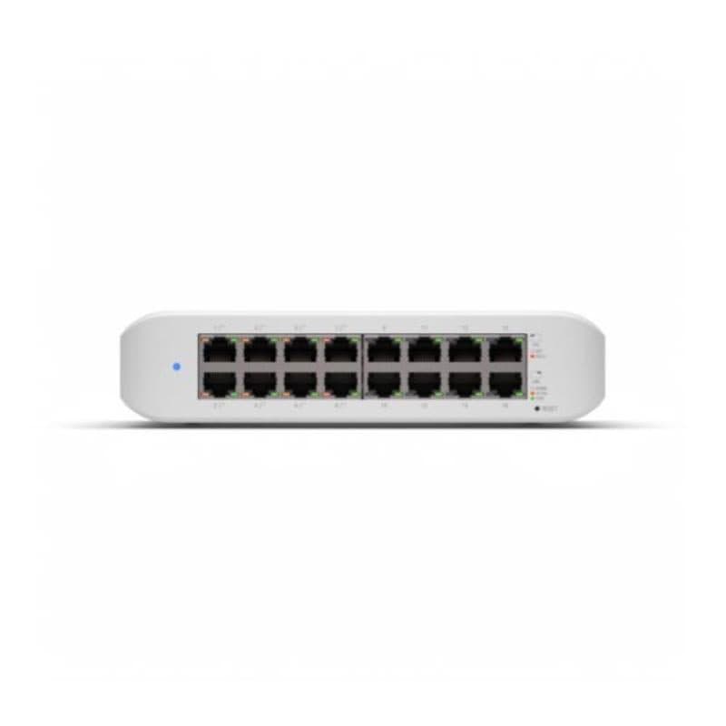 Switch 16 porte PoE LAN Gigabit 45 W, 16 porte RJ45 GbE di cui 8 PoE+ - Ubiquiti USW-Lite-16-PoE Gen2